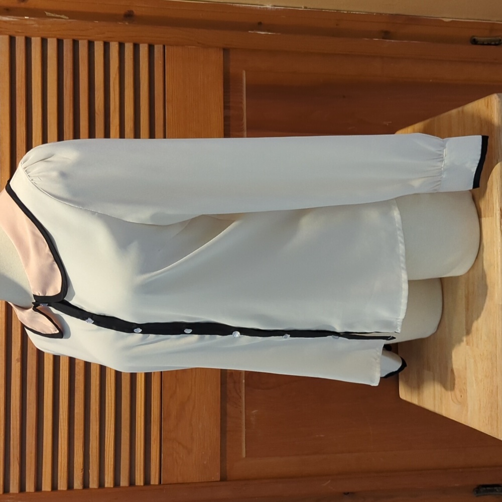 Peter Pan collar Holiday blouse